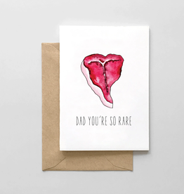 Spaghetti and Meatballs Card - Dad: You're So Rare