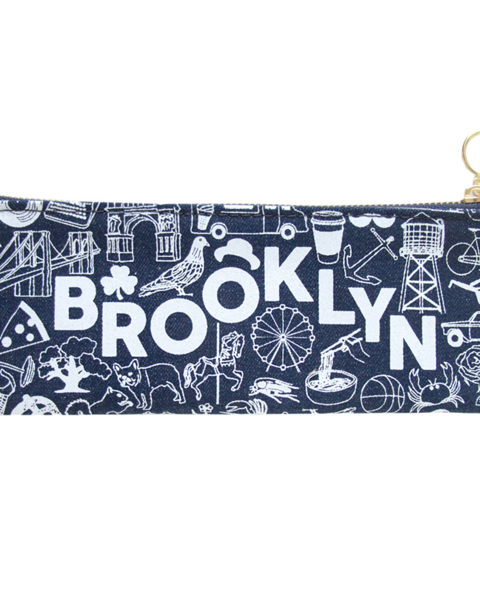 Maptote Pouch: Brooklyn Pencil - Denim