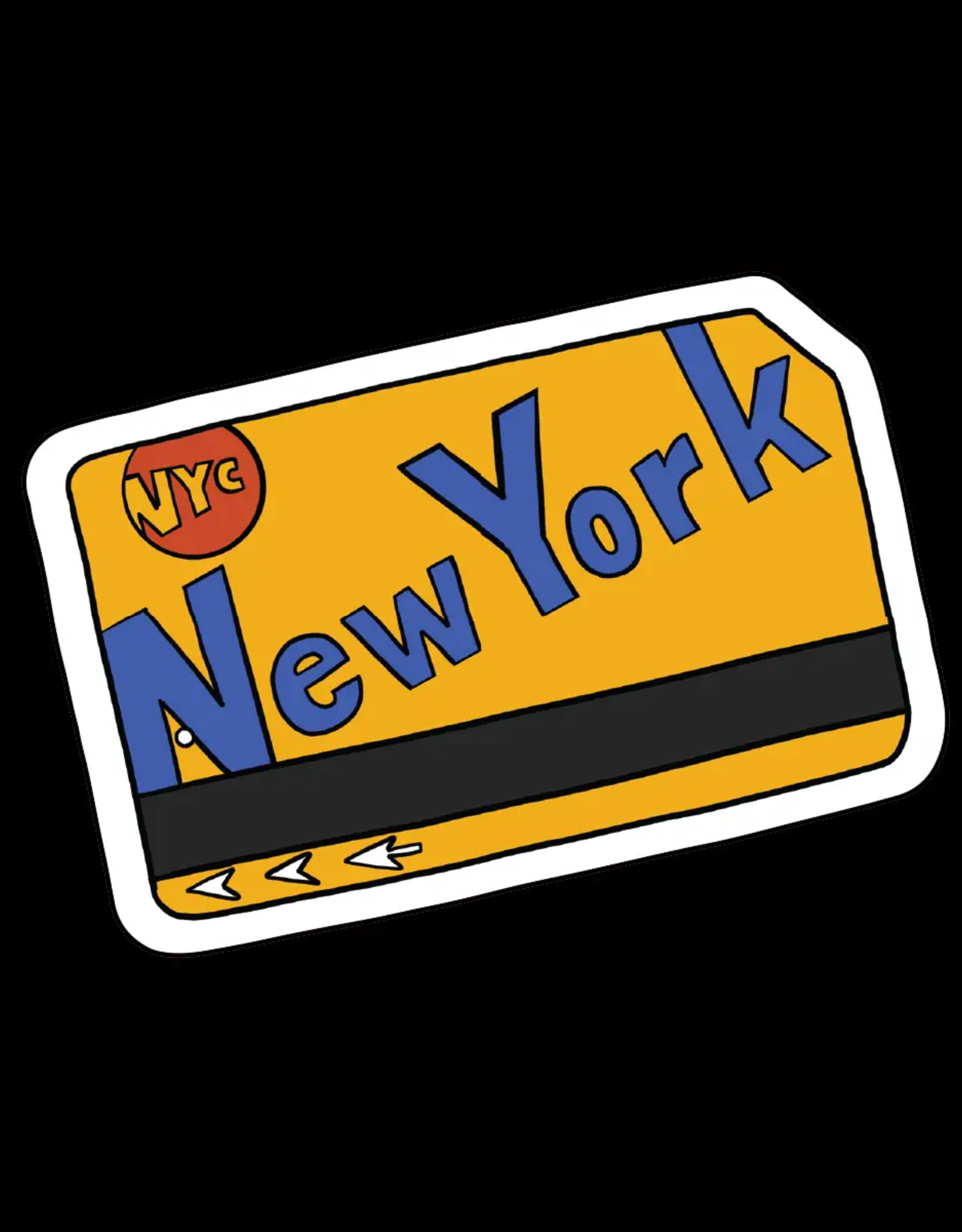 Made by Nilina Sticker: New York Metrocard