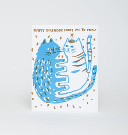Egg Press Manufacturing Card - Birthday: Me To Mew