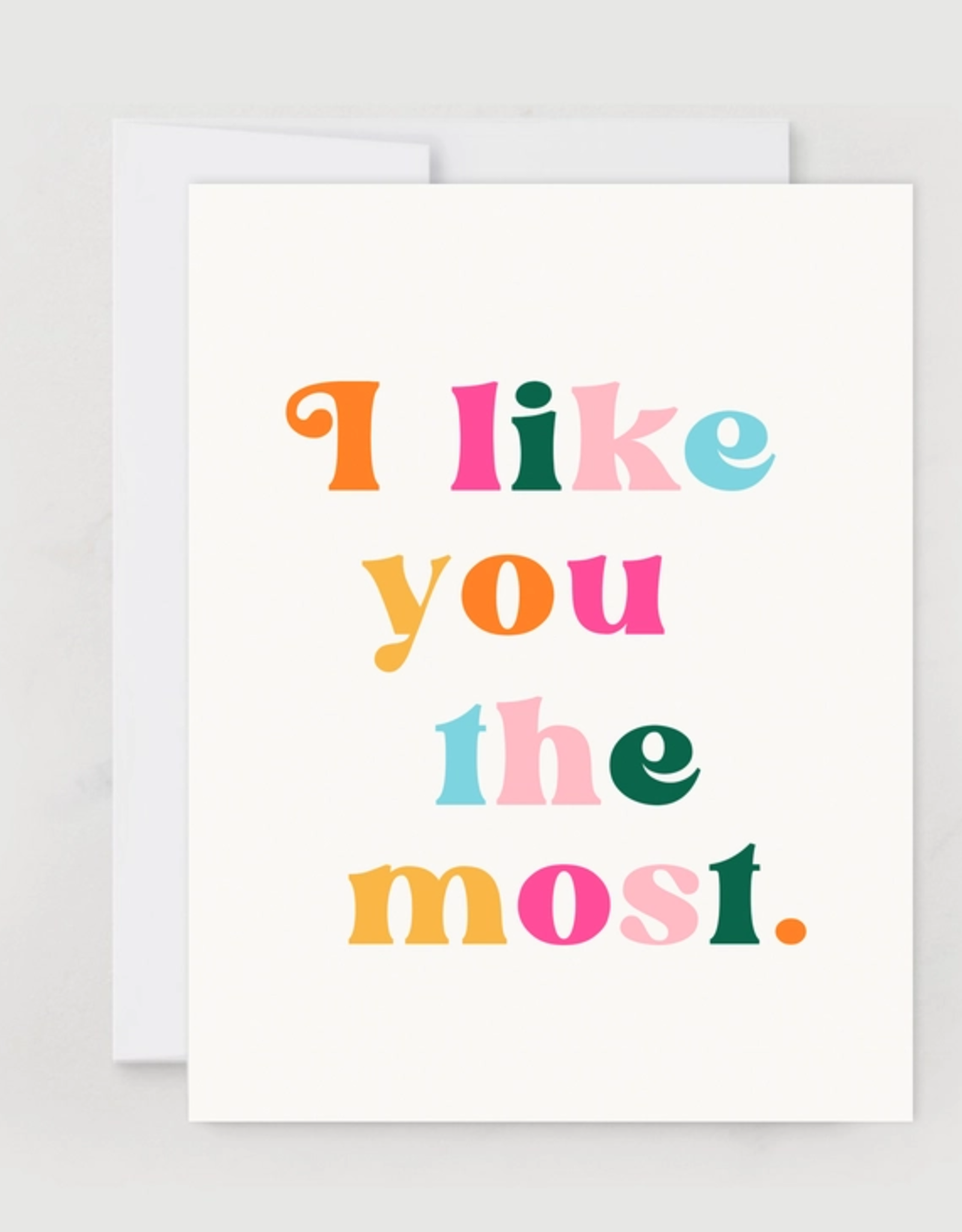 Sugar & Mint Co Card - Blank: I Like You The Most