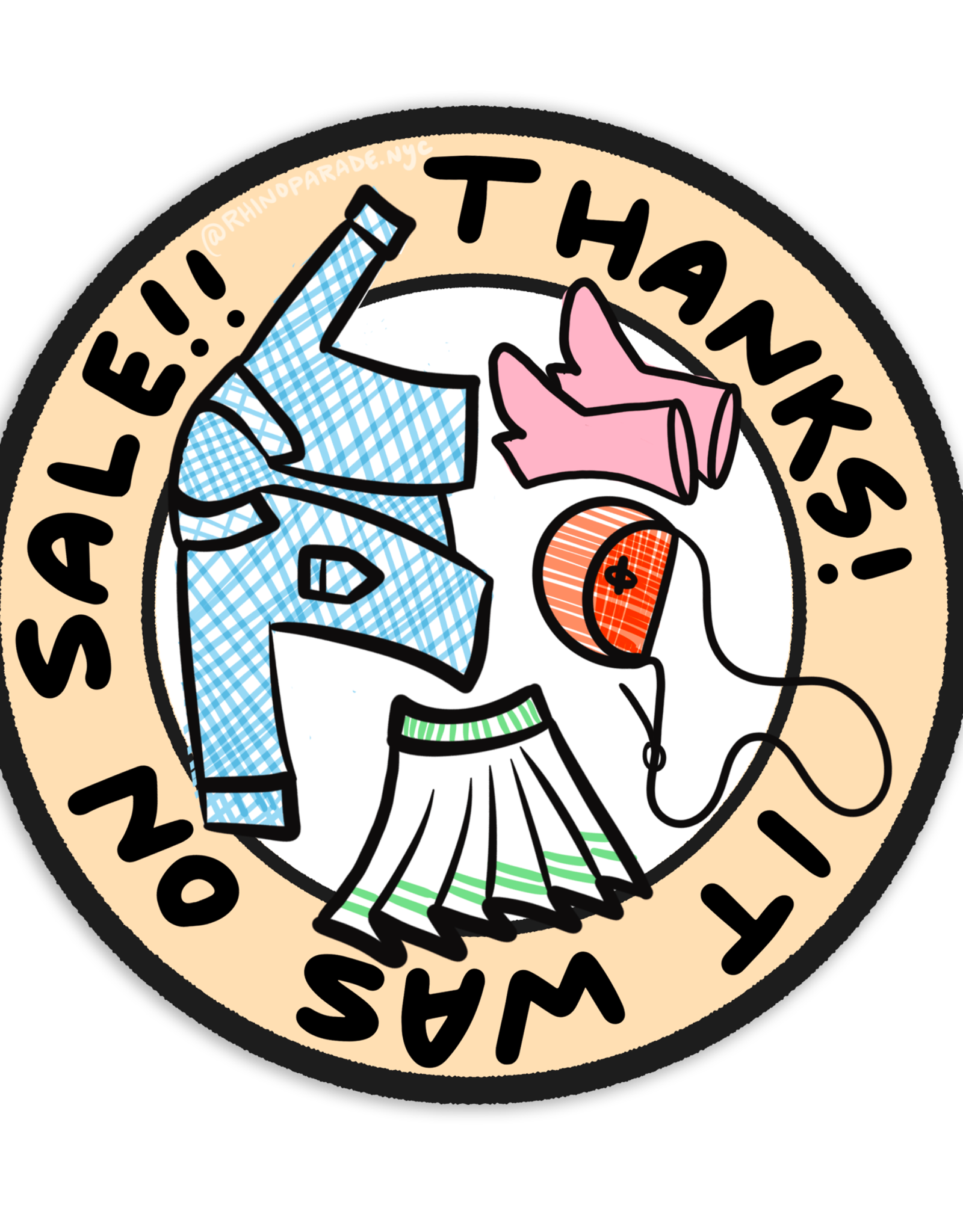 Rhino Parade Sticker: On Sale