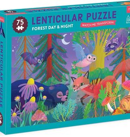 Chronicle Books Puzzle - Kids: Lenticular Forest Day & Night (75 pc)