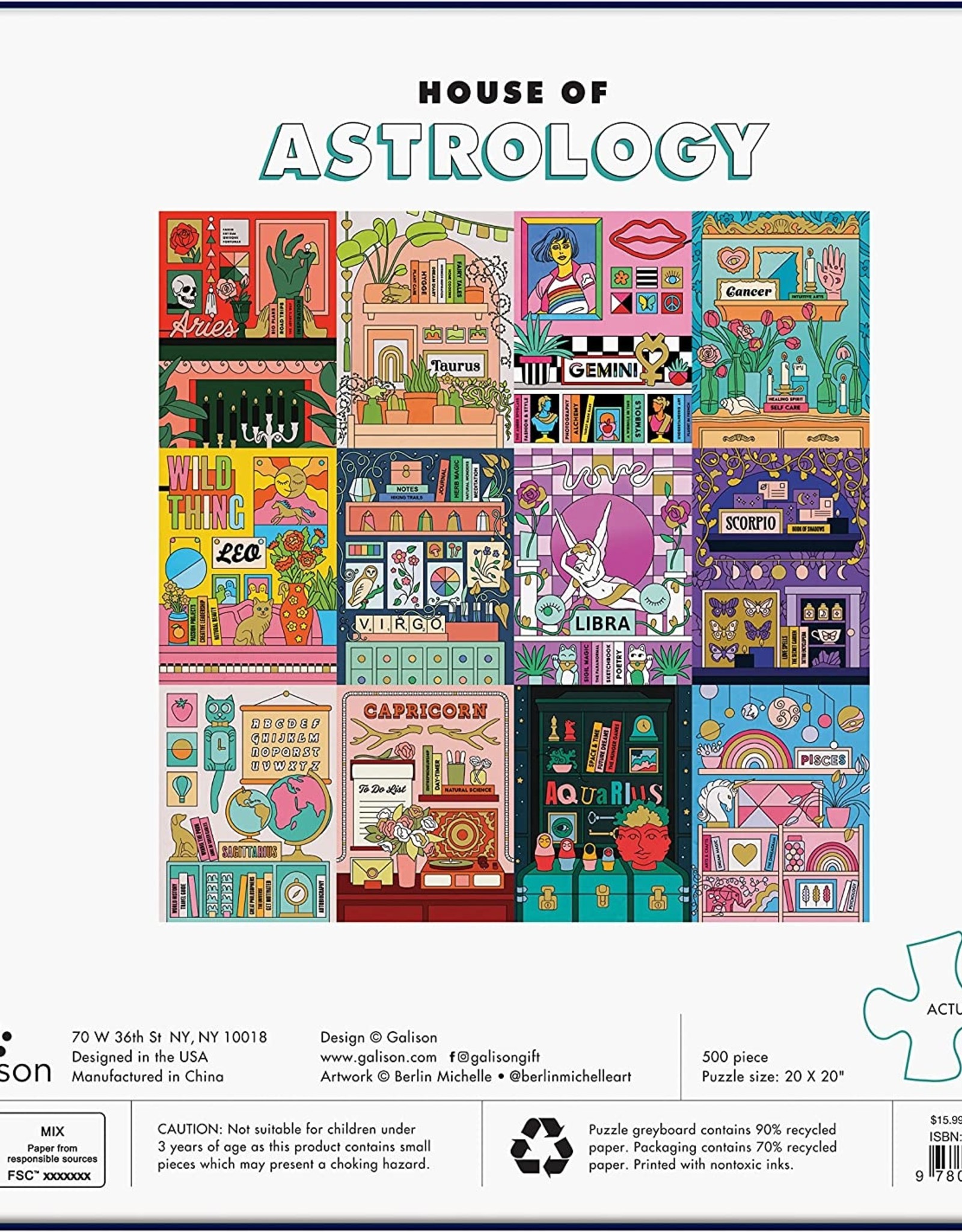 Chronicle Books Puzzle: House of Astrology (500 pc)