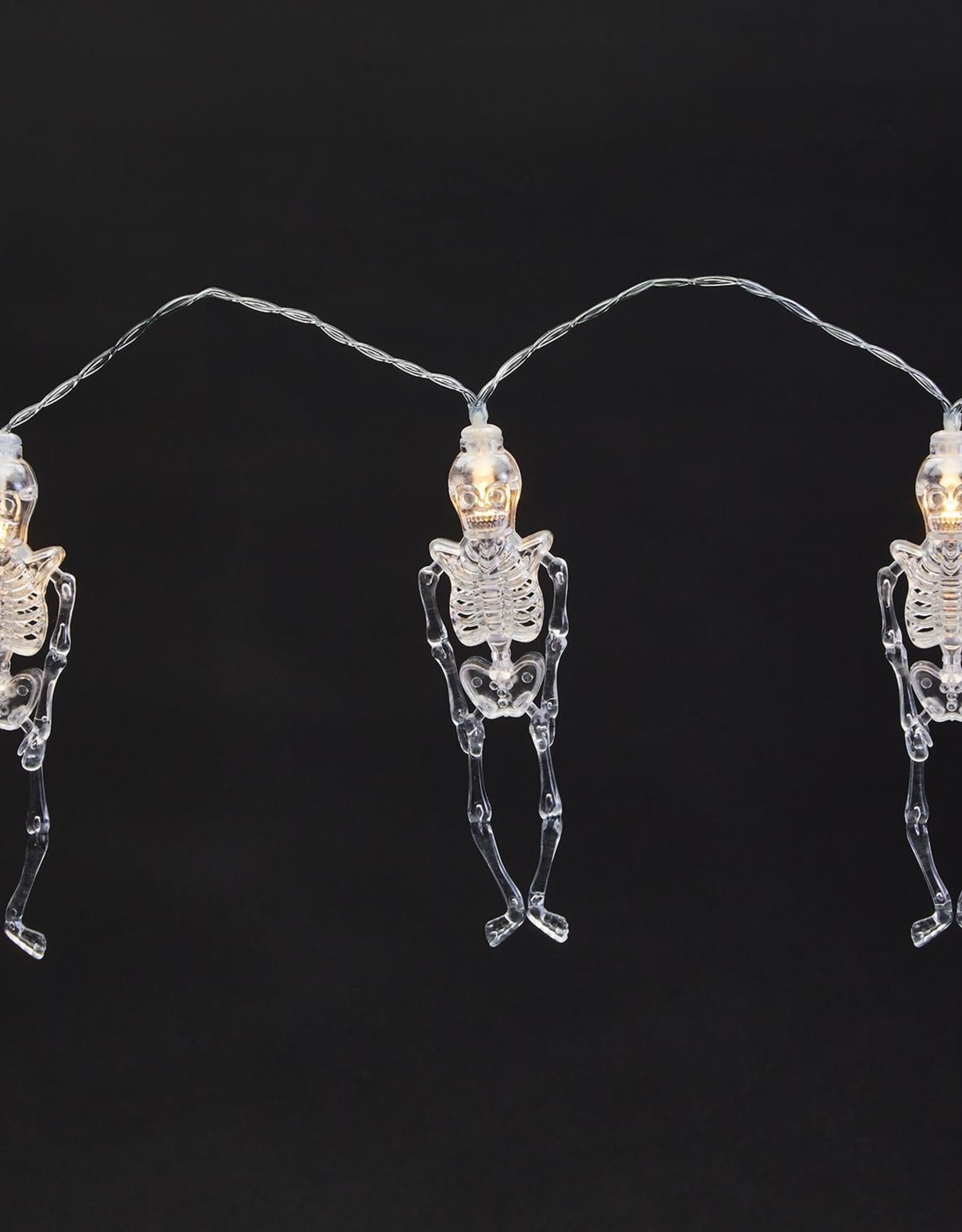 Two's Company Skeleton String Lights