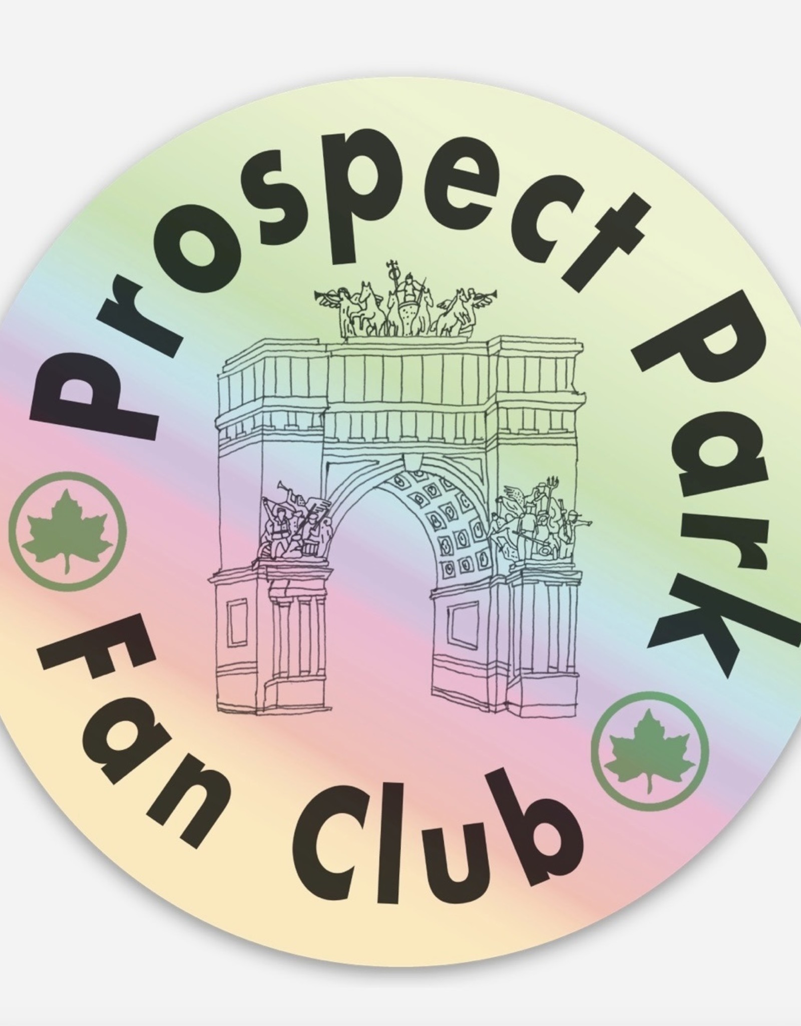 awesome brooklyn Sticker : Prospect Park Fan Club Holographic