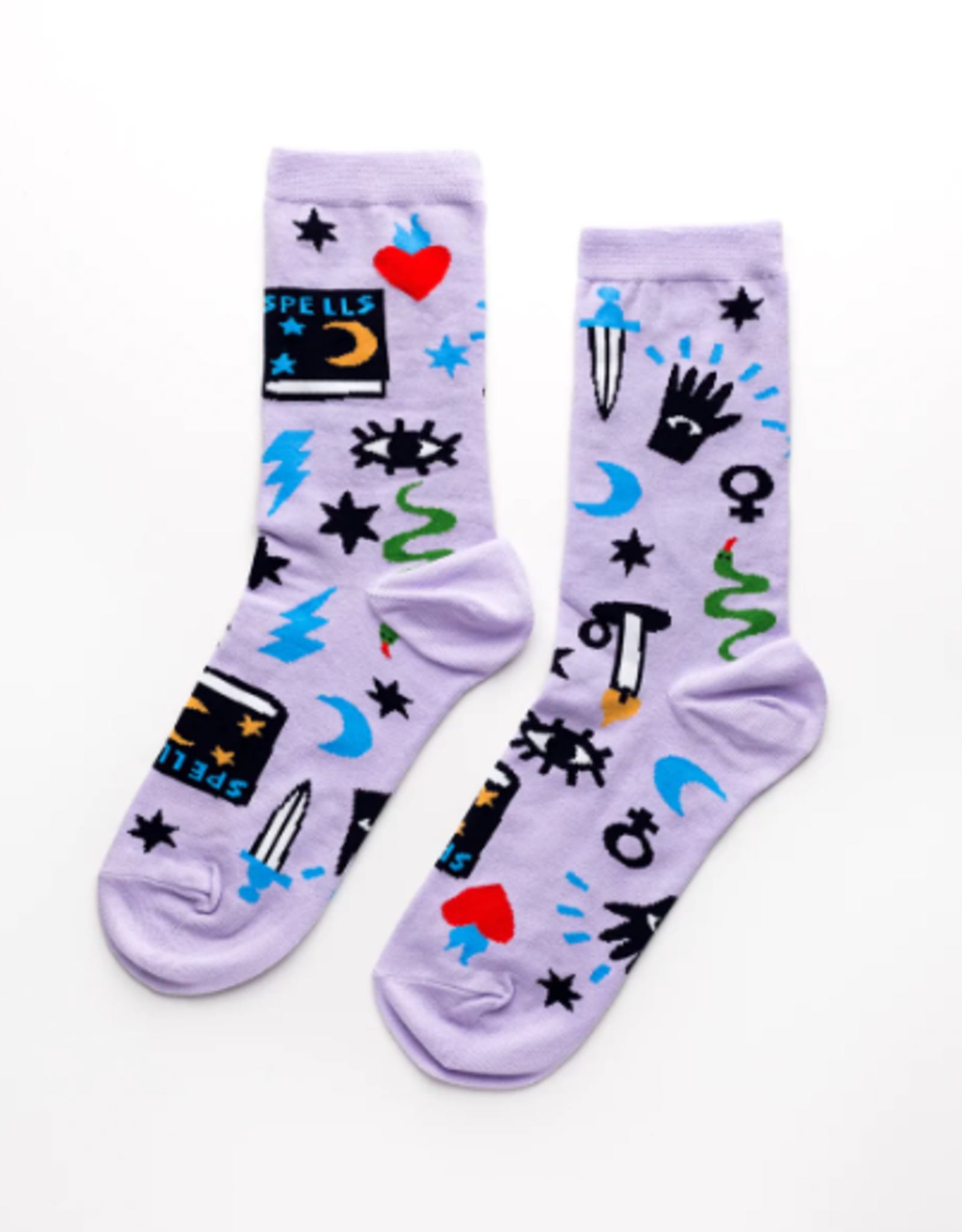 Yellow Owl Workshop Socks - Women's Crew: Mystic Spells