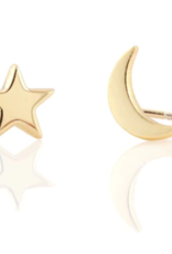 Kris Nations Earrings - Stud: Kris Star and Moon