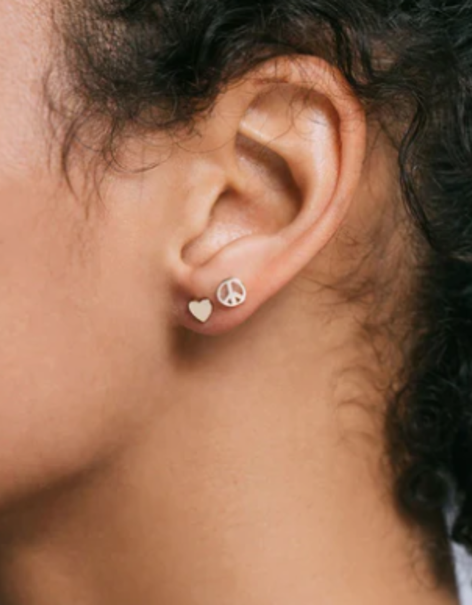 Kris Nations Earrings - Stud: Kris Peace and Love