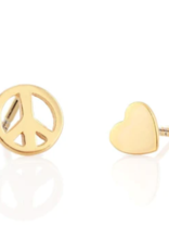 Kris Nations Earrings - Stud: Kris Peace and Love