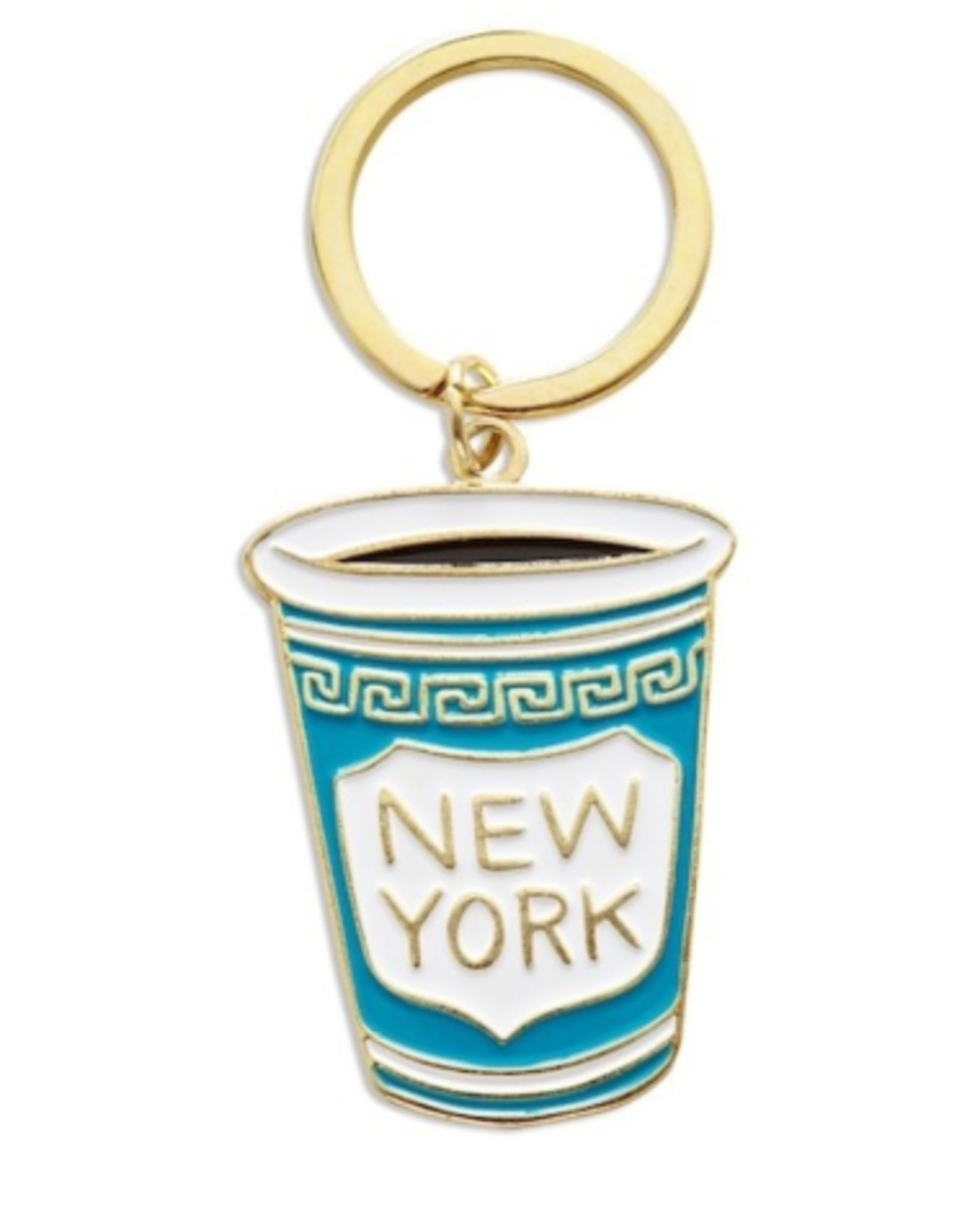 The Found Keychain - Enamel: NYC Coffee