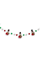 The Gerson Companies Garland - Fabric Snowman 5'