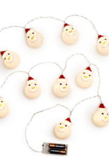 Two's Company Garland - Jolly Snowman LED