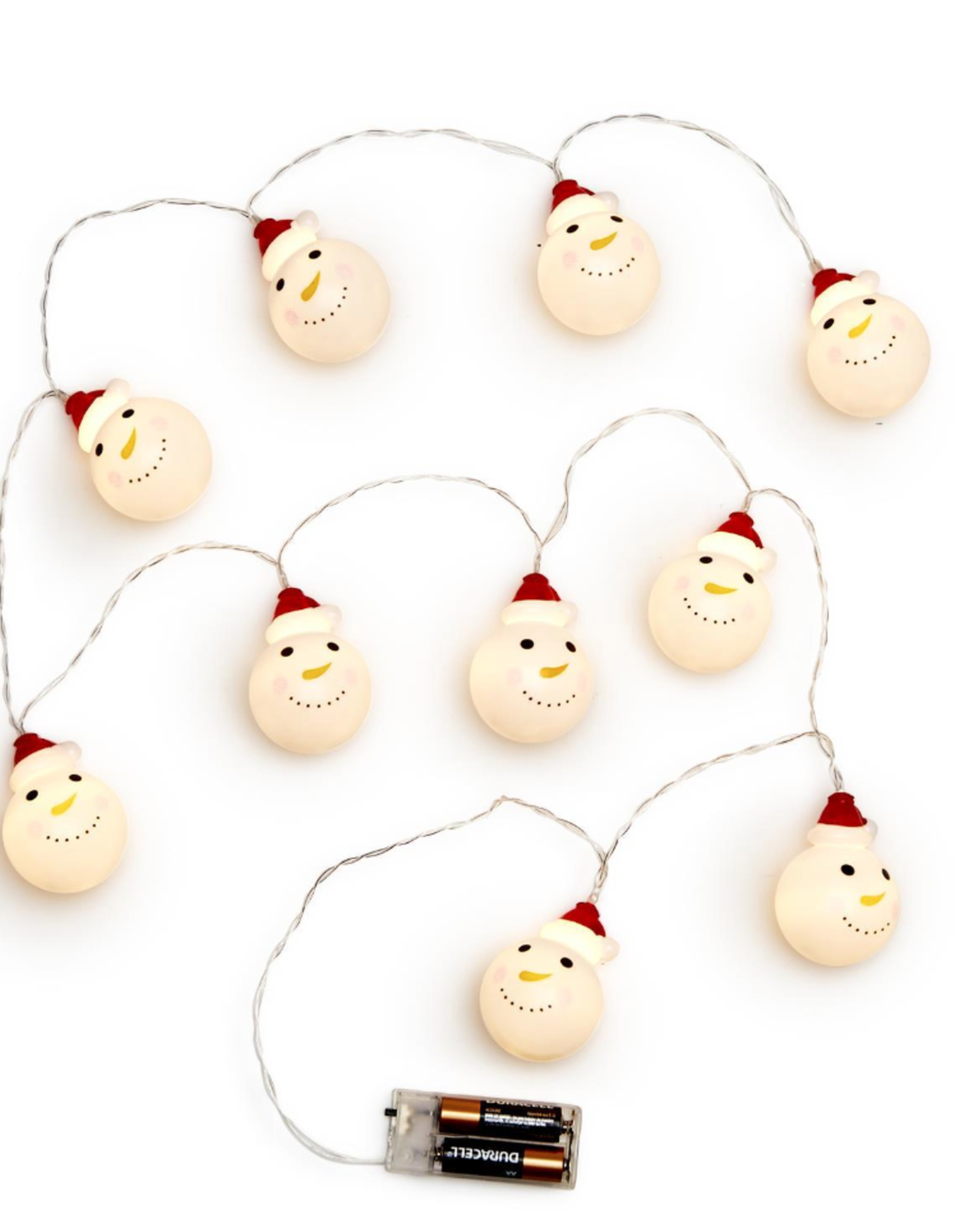 Two's Company Garland - Jolly Snowman LED