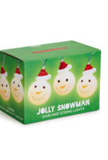 Two's Company Garland - Jolly Snowman LED