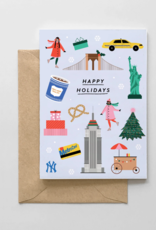 Spaghetti and Meatballs Card - Holiday: Happy Holidays NYC Icons