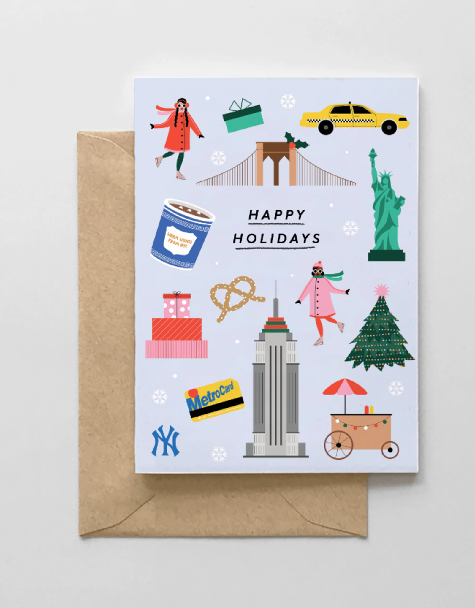 Spaghetti and Meatballs Card - Holiday: Happy Holidays NYC Icons
