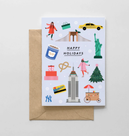 Spaghetti and Meatballs Card - Holiday: Happy Holidays NYC Icons