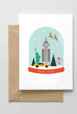 Spaghetti and Meatballs Card - Holiday: New York City Snow Globe