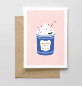 Spaghetti and Meatballs Card - Holiday: Warm Wishes From NYC Coffee Cup