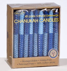 Rite Lite Chanukah Candles - Handrolled Blue