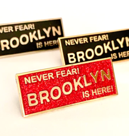 The Silver Spider Enamel Pin: Never Fear! Brooklyn is Here!