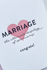 Steel Petal Press Card - Wedding: Marriage Ultimate display of Optimism