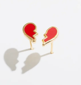 Larissa Loden Earrings - LL Stud: Broken Heart