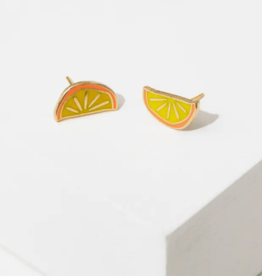 Larissa Loden Earrings - LL Stud: Orange Slice