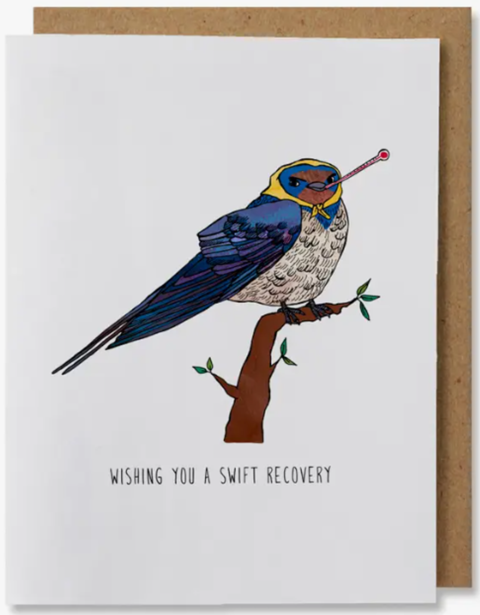 Nanu Studio Card - Blank: Swift Recovery Bird