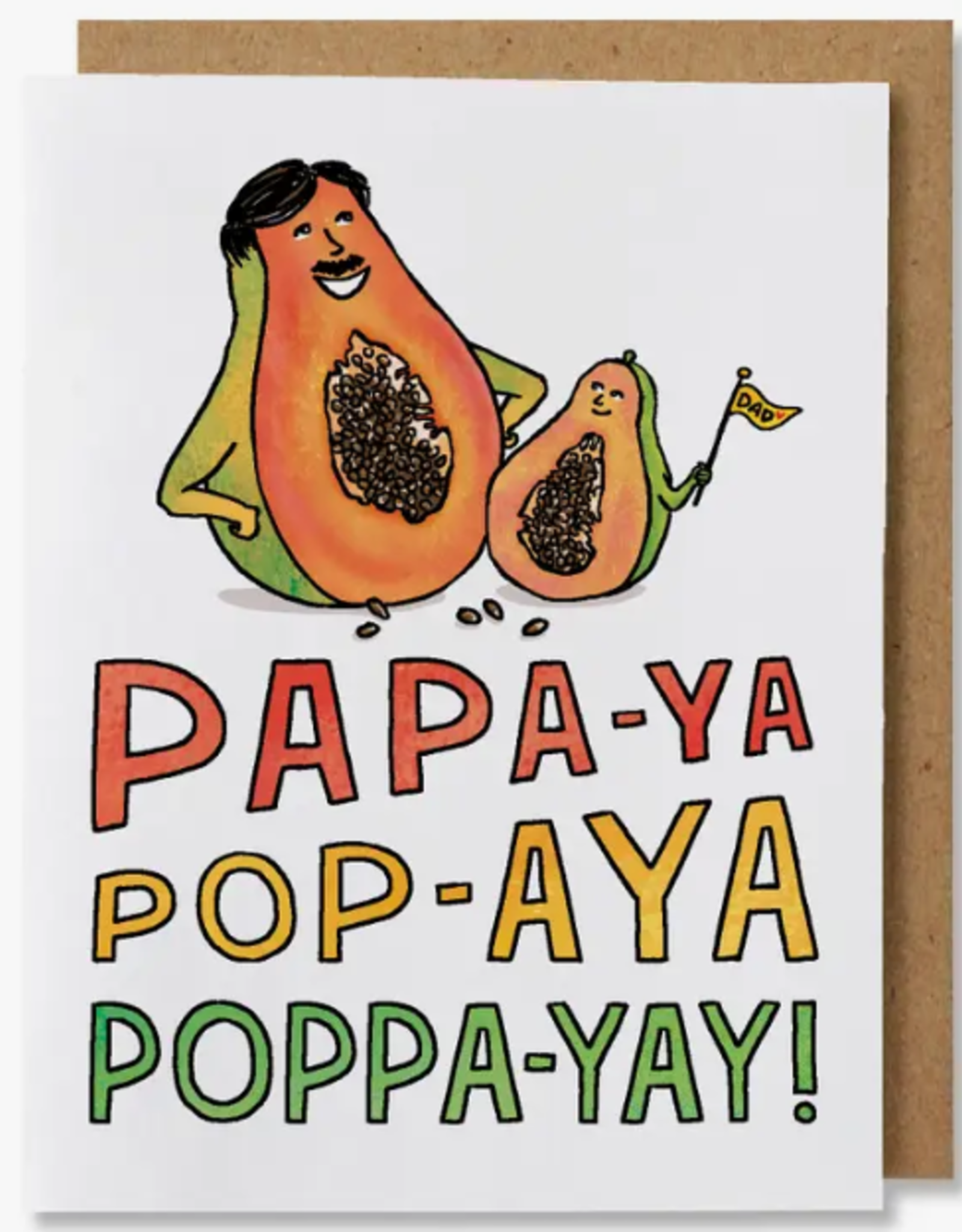 Nanu Studio Card - Dad: Papaya