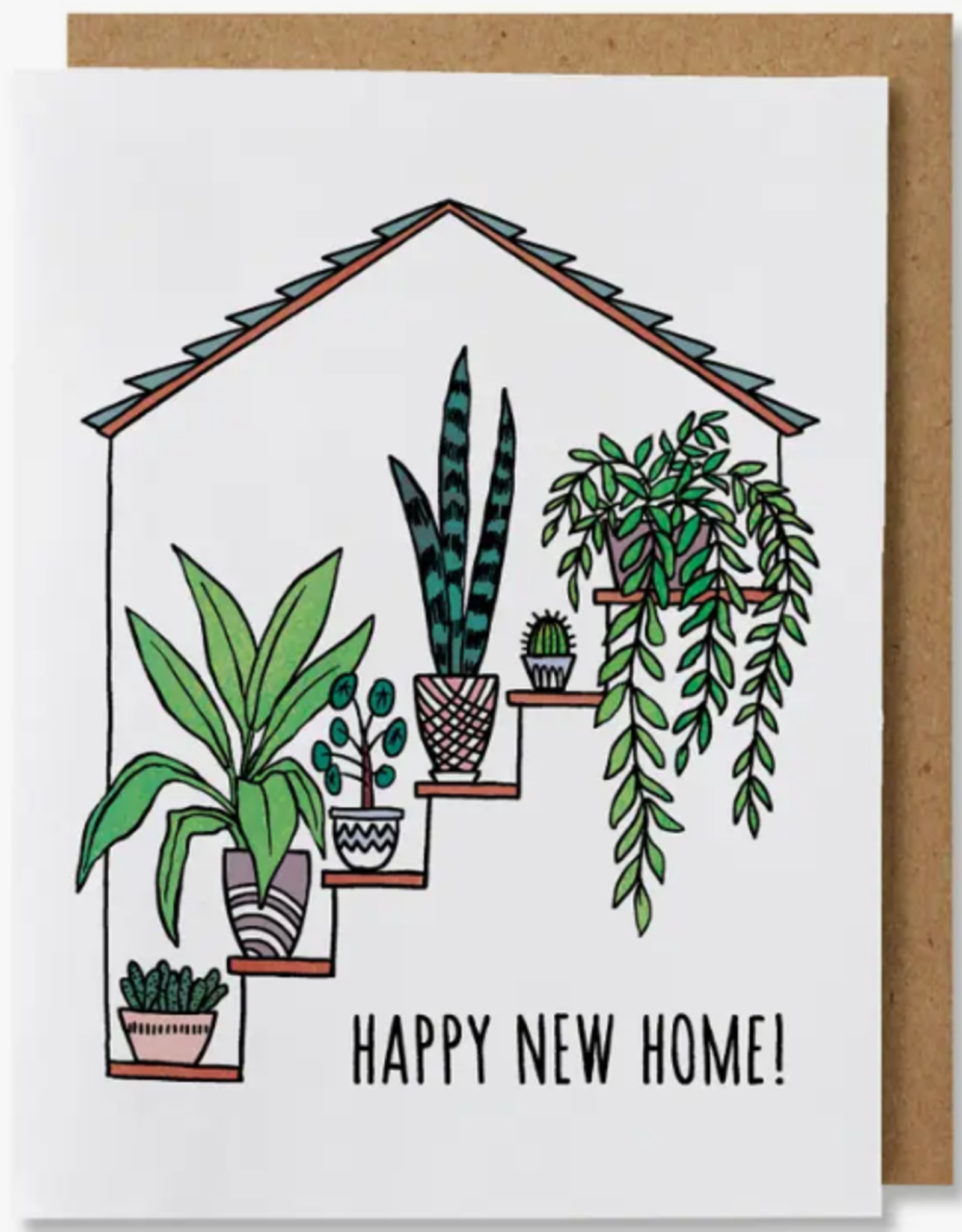 Nanu Studio Card - Blank: Happy New Home Plants