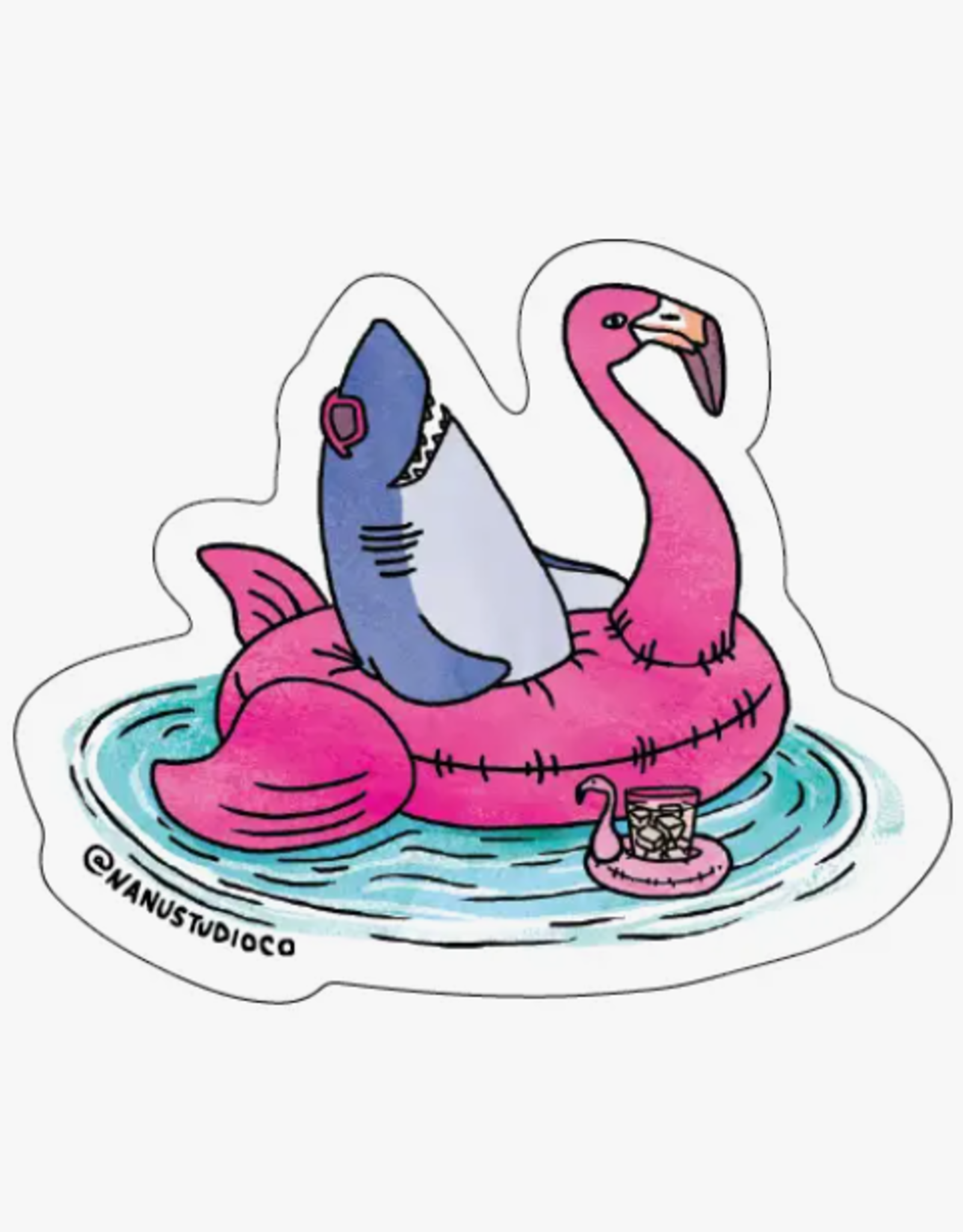 Nanu Studio Sticker - Shark Float