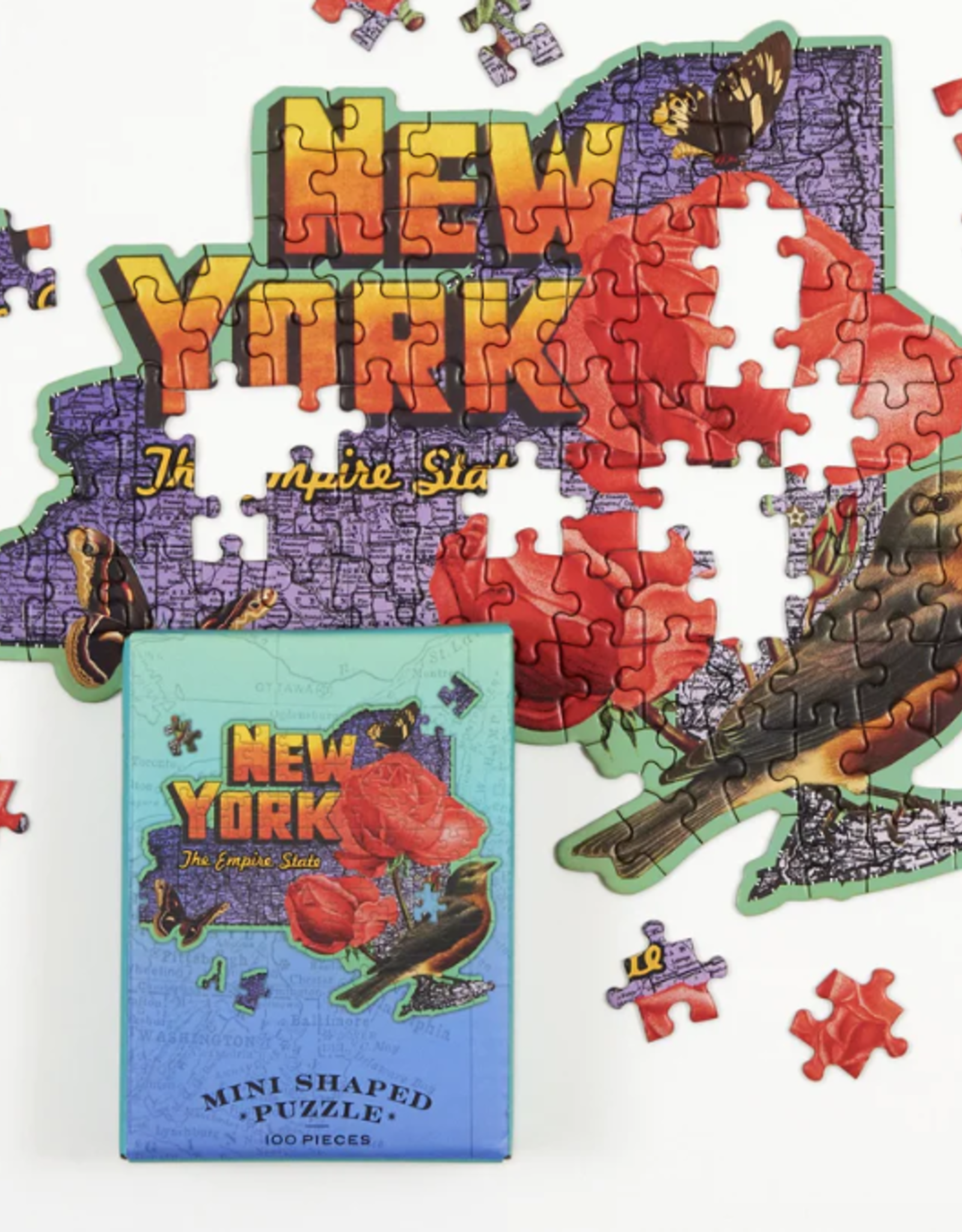 Chronicle Books Puzzle - Mini: New York State (100)