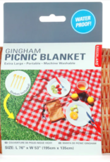 Kikkerland Picnic Blanket: Gingham