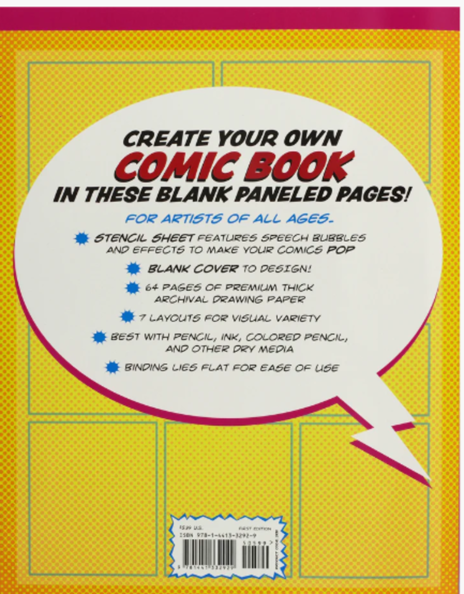 Blank comic book template for drawing  Blank comic book, Comic book  template, Comic book pages