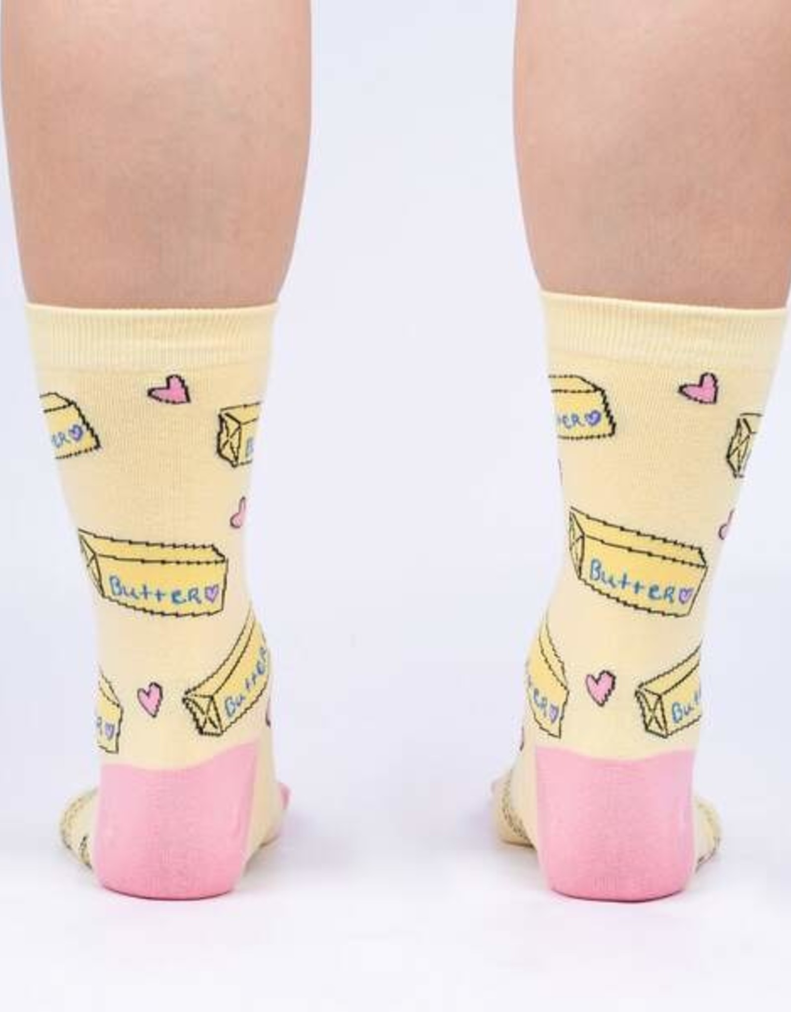 Sock It to Me Socks-Women's Crew: Butter Me Up