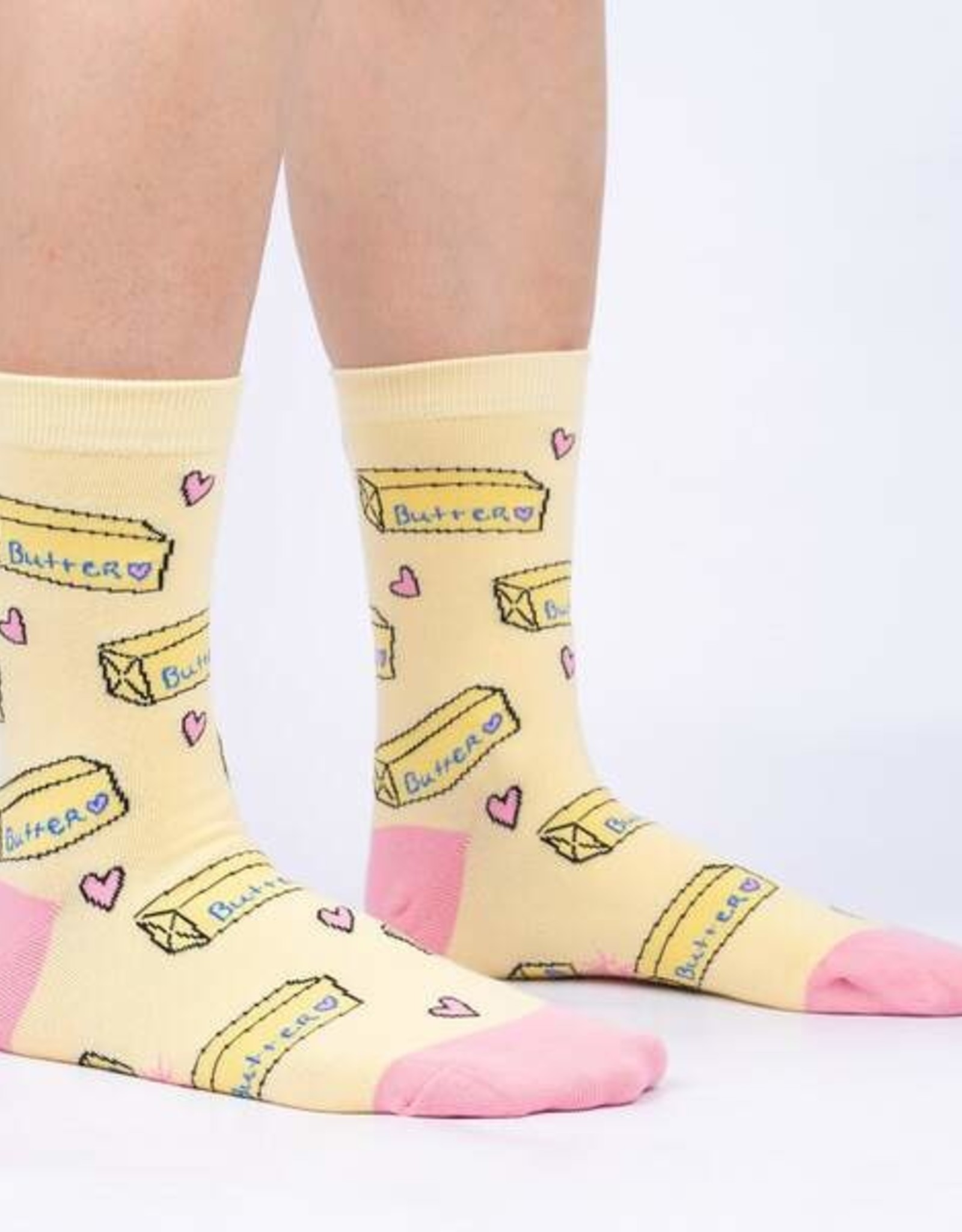 Sock It to Me Socks-Women's Crew: Butter Me Up