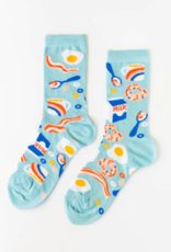 Yellow Owl Workshop Socks - Women's Crew: Breakfast