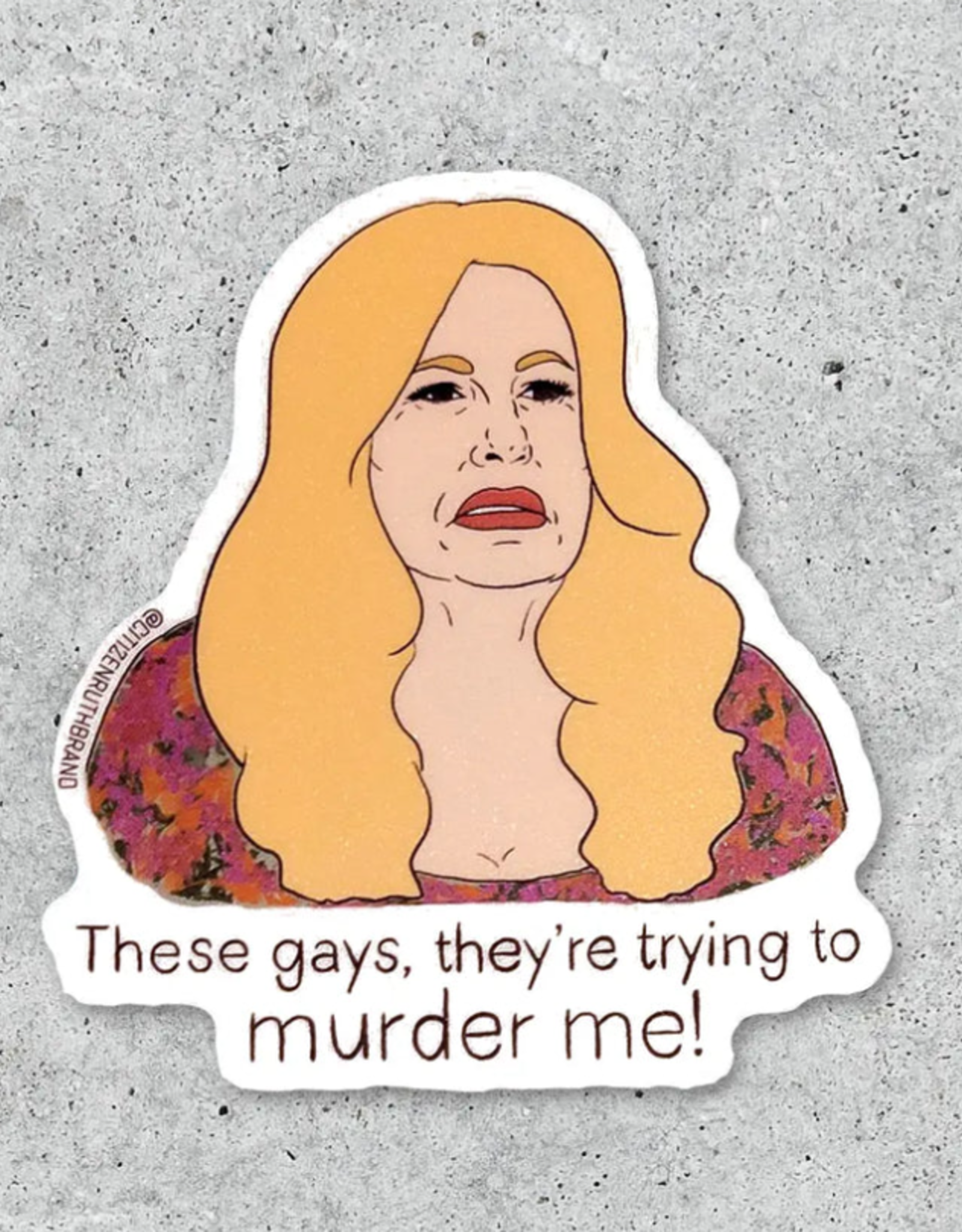 Sticker: Tanya and the Gays - Awesome Brooklyn