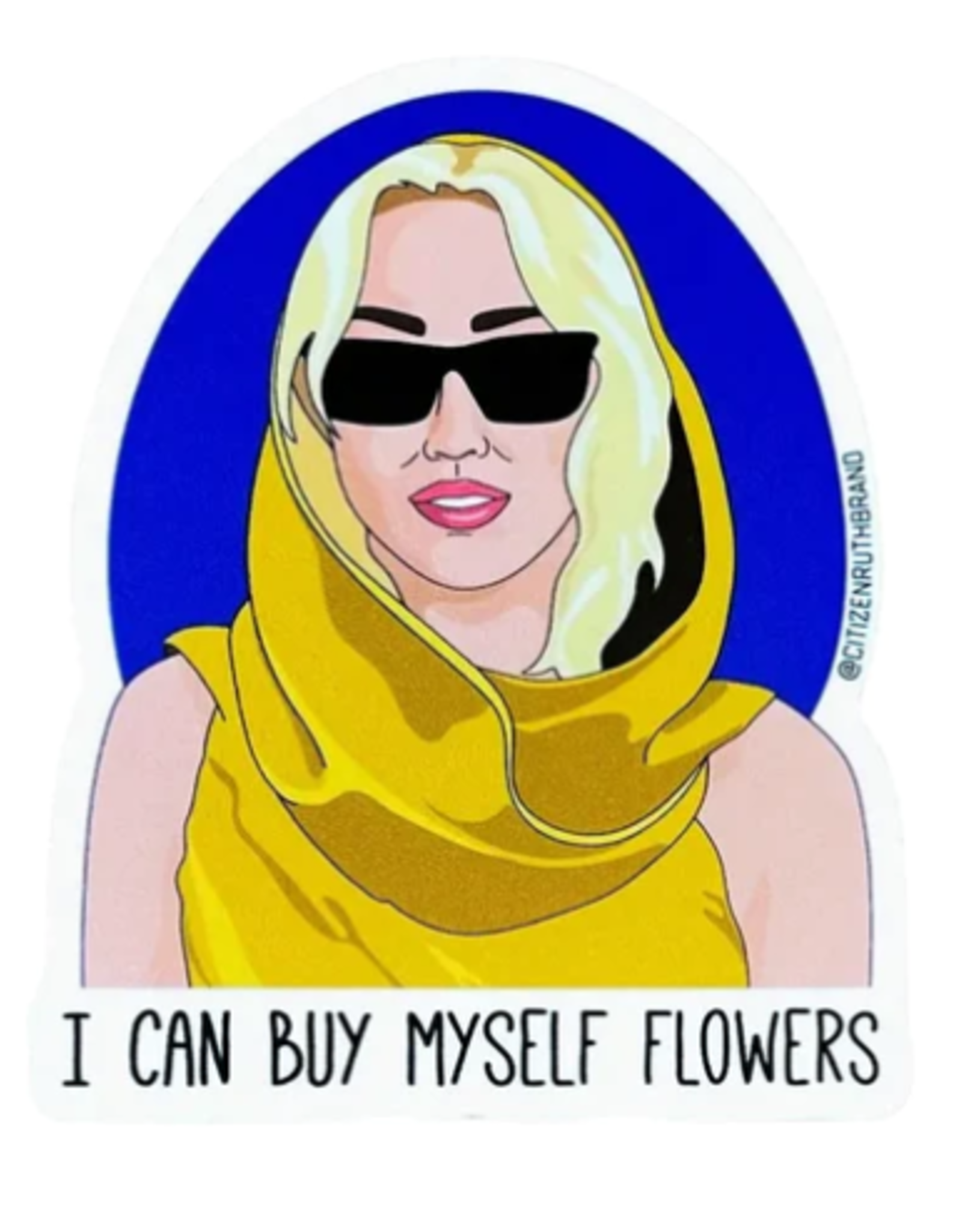 Citizen Ruth Sticker: Miley Cyrus Flowers