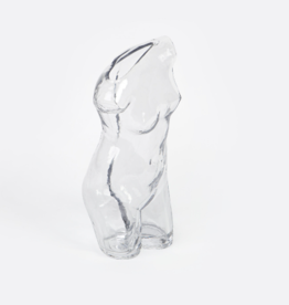Doiy Body Vase - Transparent Glass