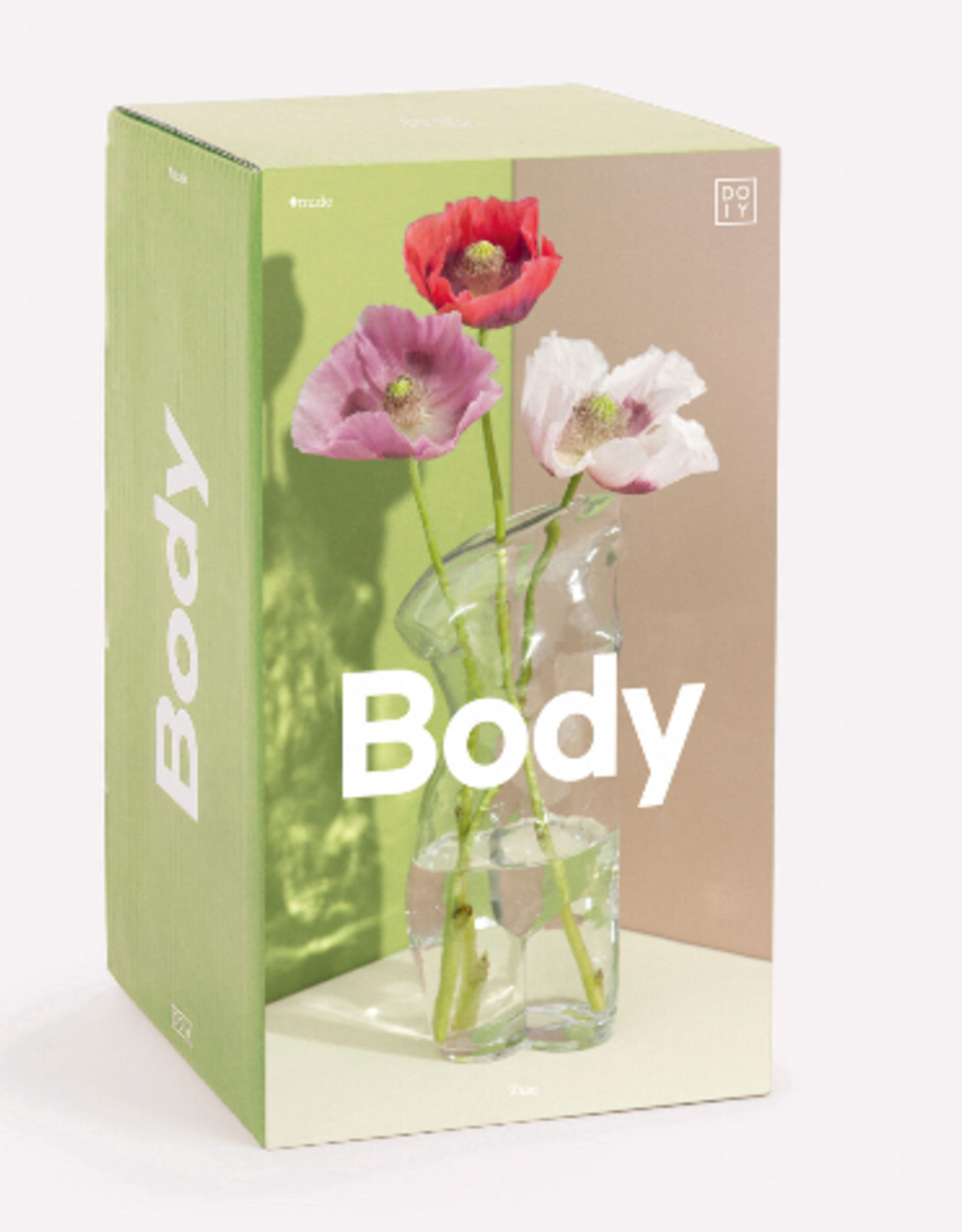 Doiy Body Vase - Transparent Glass