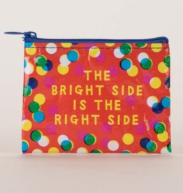Blue Q Coin Purse Bright Side is the Right Side