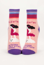 Blue Q Socks - Women's Ankle: Bitches Get Stuff Done