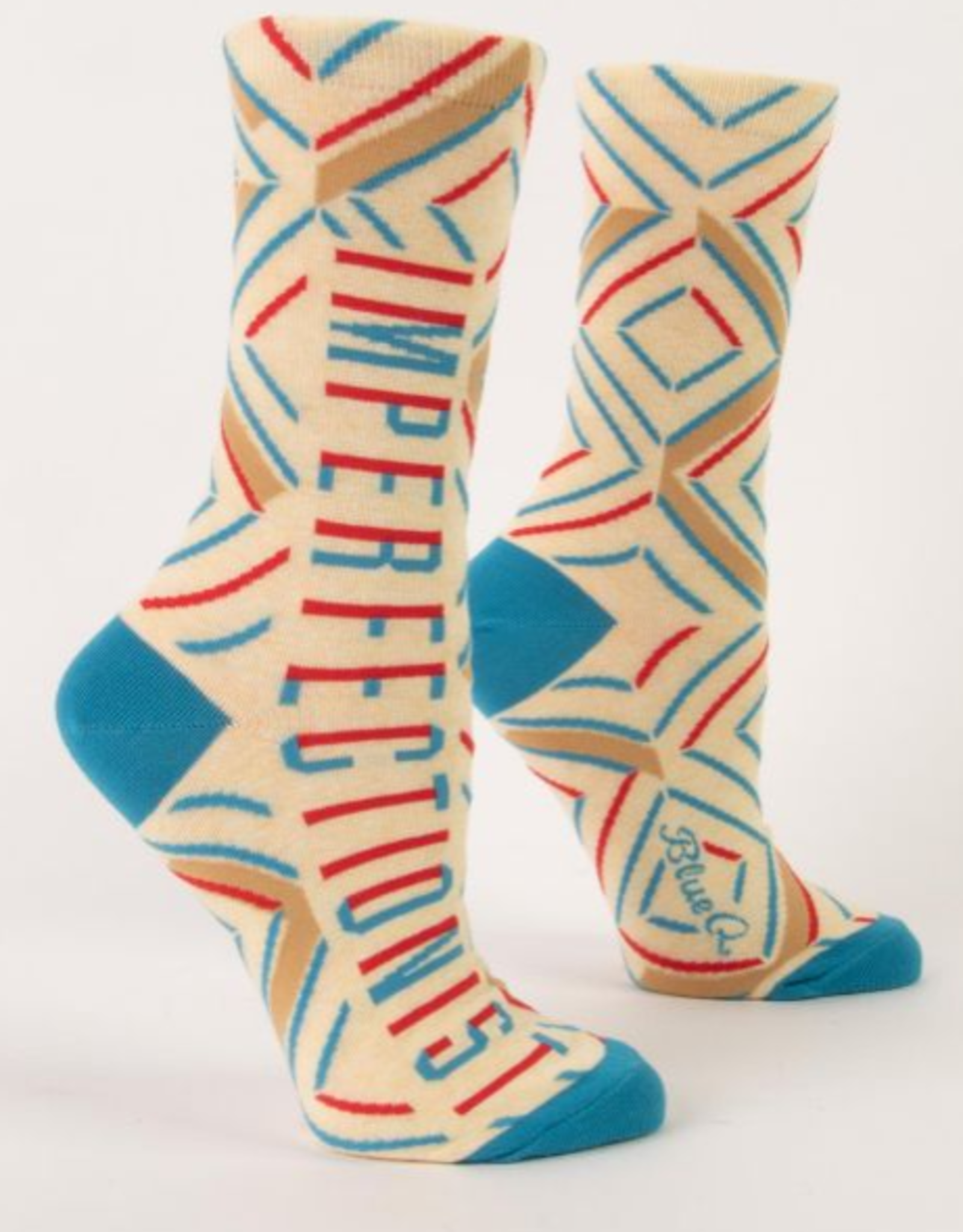 Blue Q Socks - Women's Crew: Imperfectionist