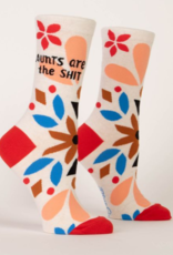 Blue Q Socks - Women's Crew: Aunts Are the Shit