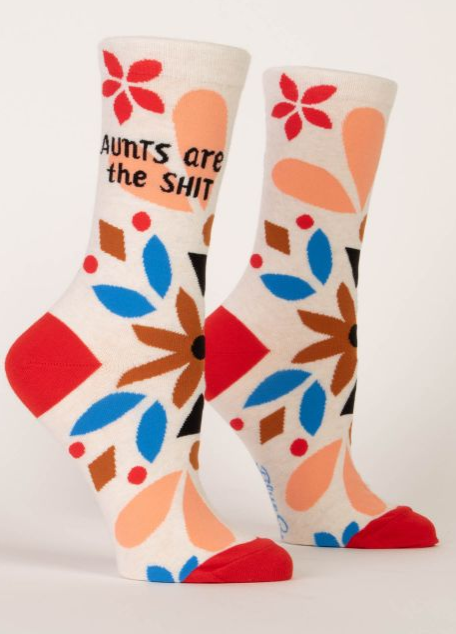 Blue Q - Stop Talking Crew Socks | Women's