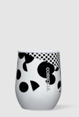 Corkcicle Waterbottle - Stemless 12oz: Monodot White