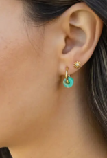 Kris Nations Earrings - Stud: Sunburst Crystal